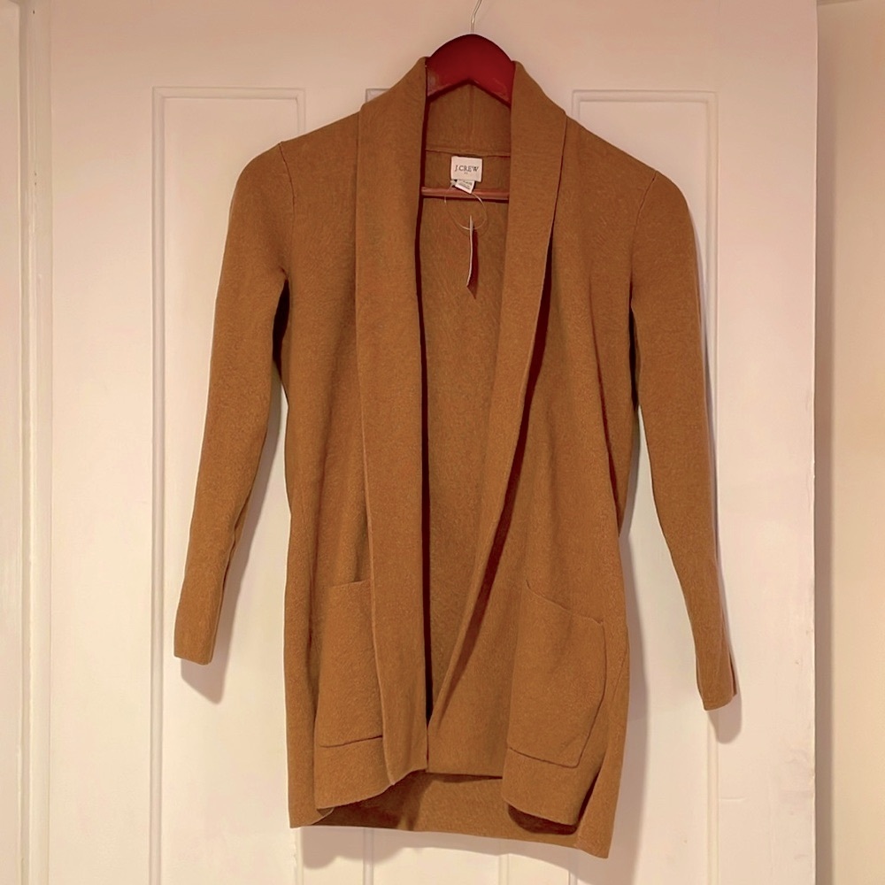 J Crew NWT 100% cotton cardigan petite xxs